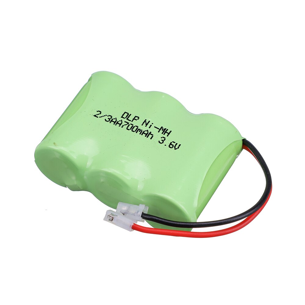 2 stk 2.4v 3.6v oppladbar 2/3 aaa 2/3aa batteripakke 700 mah 2/3 aaa ni-mh nimh celle til rc leker trådløs telefon