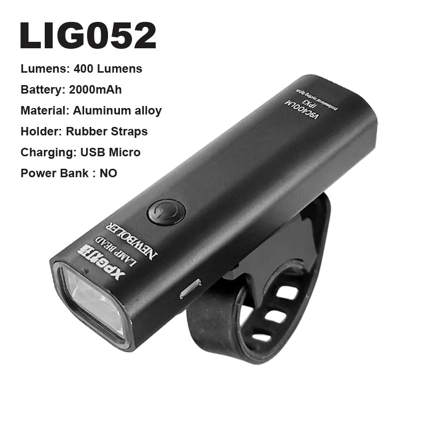 NEWBOLER – lampe de poche pour vélo 1000 Lumen, ensemble de feux avant et arrière, étanche, phare vtt, 4800mAh, accessoire de cyclisme: LIG052