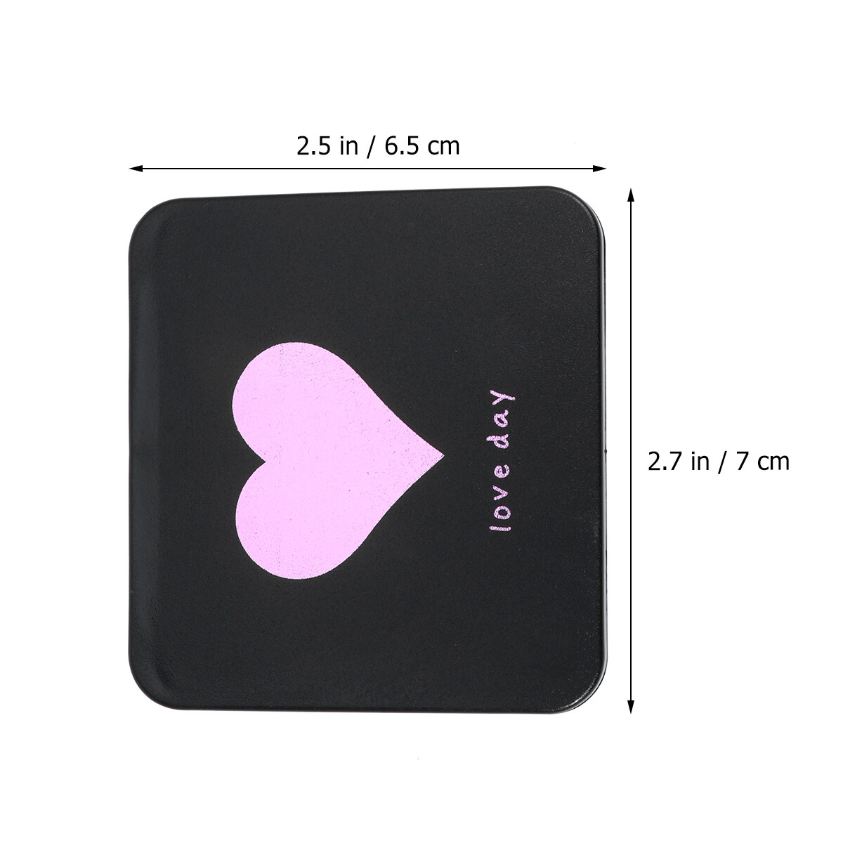 Espejo compacto para maquillaje plegable para niñas, espejo de bolsillo rectangular para maquillaje, pequeño espejo plegable para viaje al aire libre