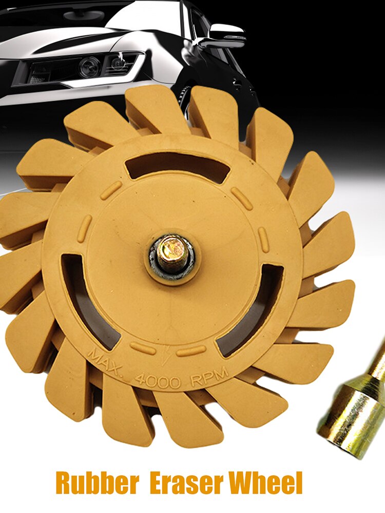 4 Inch 100 Mm Rubber Eraser Wheel Safe Effective Graphics Removal Tool Pneumatic Tool Accessories
