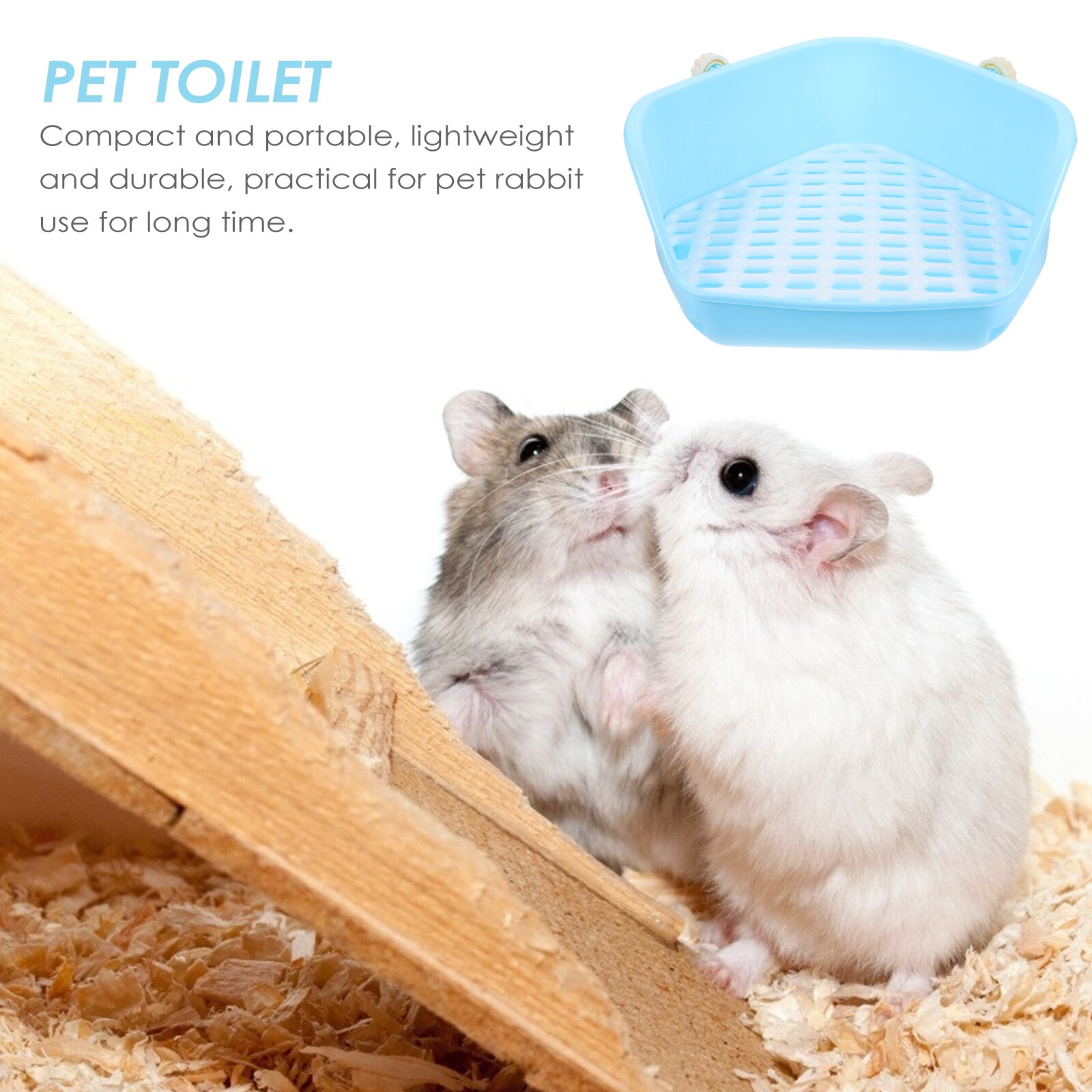 Rabbit Trainer Potty Corner Pet Chinchilla Hedgehog Litter Box Toilet Pan Tray