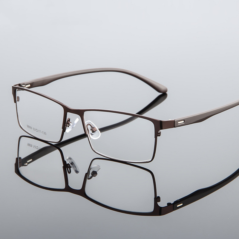 montura para gafas de hombre friki prescripción óptica por ordenador miopía lente transparente montura para gafas de hombre 9909