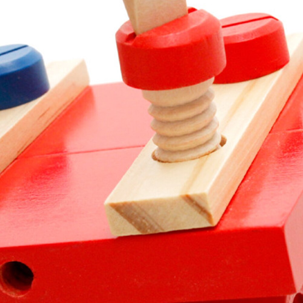 Clé jouet Kit tournevis en bois enfant semblant jouer travail outil ensemble ingénieur enfants échelle éducative