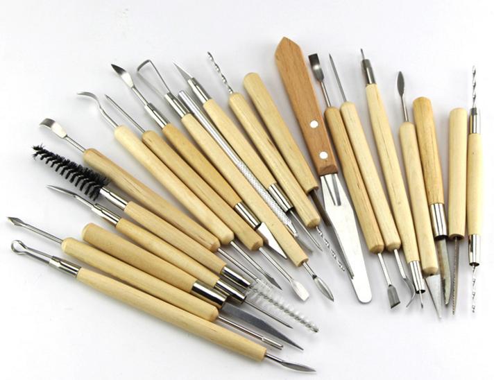 22 Uds utensilios de arcilla polimérica escultura tallada herramienta de cerámica de modelado DIY artesanía hogar suministros hechos a mano