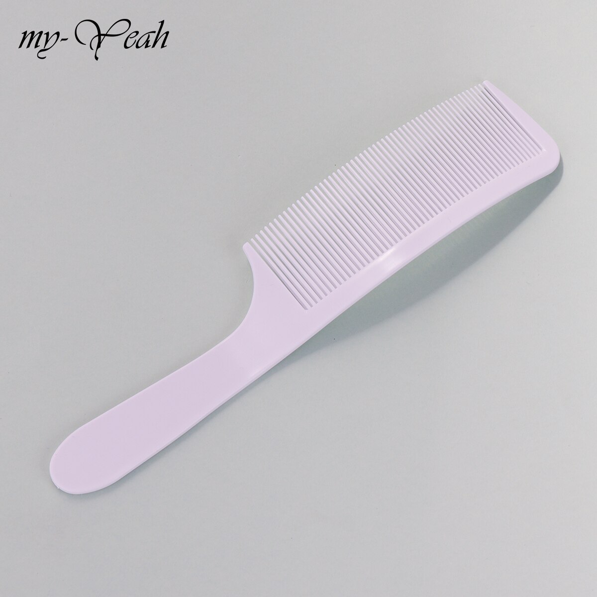 2 farger ultra tynt hår kam antistatisk anti-skli håndtak s bue hårklipp buet kam salong frisørverktøy: Hvit