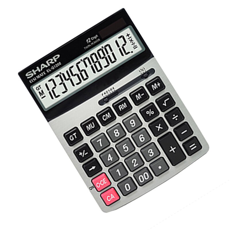 Calculadora afilada EL-G1200 ordenador Solar de oficina financiera con botón grande de pantalla grande