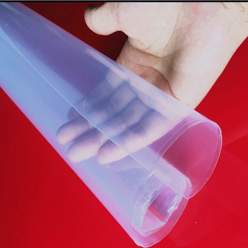 0.1mm/0.2mm/0.3mm/0.5mm/0.8mm feuille de caoutchouc de Silicone de supérieure 500mm largeur 500mm longueur Film de Silicone Transparent