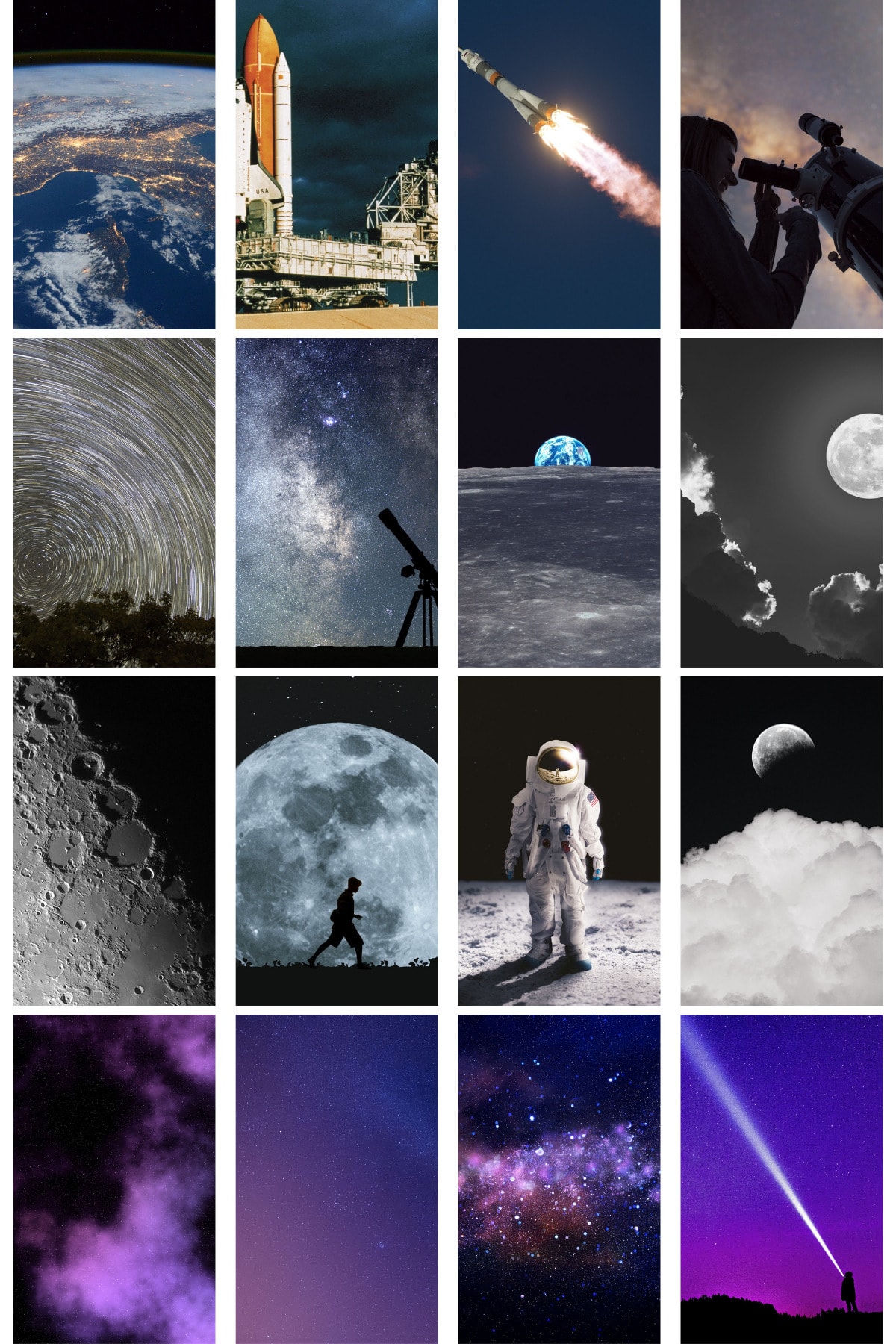 Galaxy Muur Poster Collage Set-40 Pcs-Esthetische-Ruimte Poster Set-10cm * 15Cm