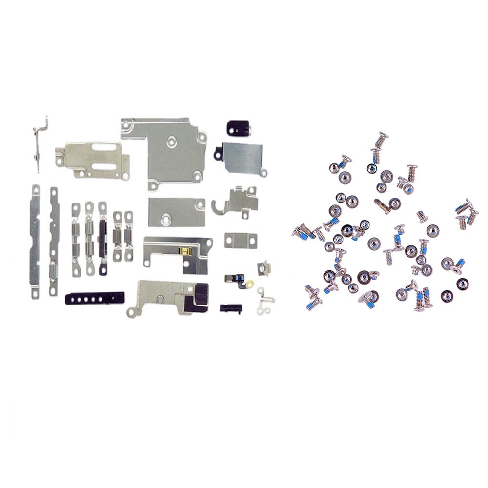 2- pack/set voor iphone 6s plus complete set beugels, binnenste metalen bevestigingsbeugel + complete set vervangende schroeven