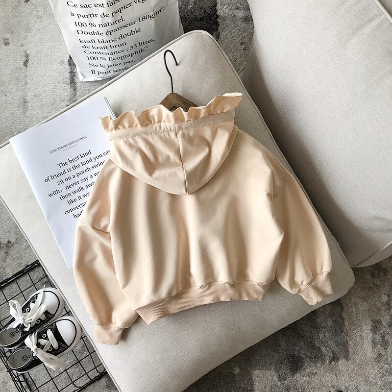 Yorkaler-pull de printemps automne pour enfants | Chemise pour filles garçons, manches longues, avec lettres imprimées, à capuche, vêtements pour bébés