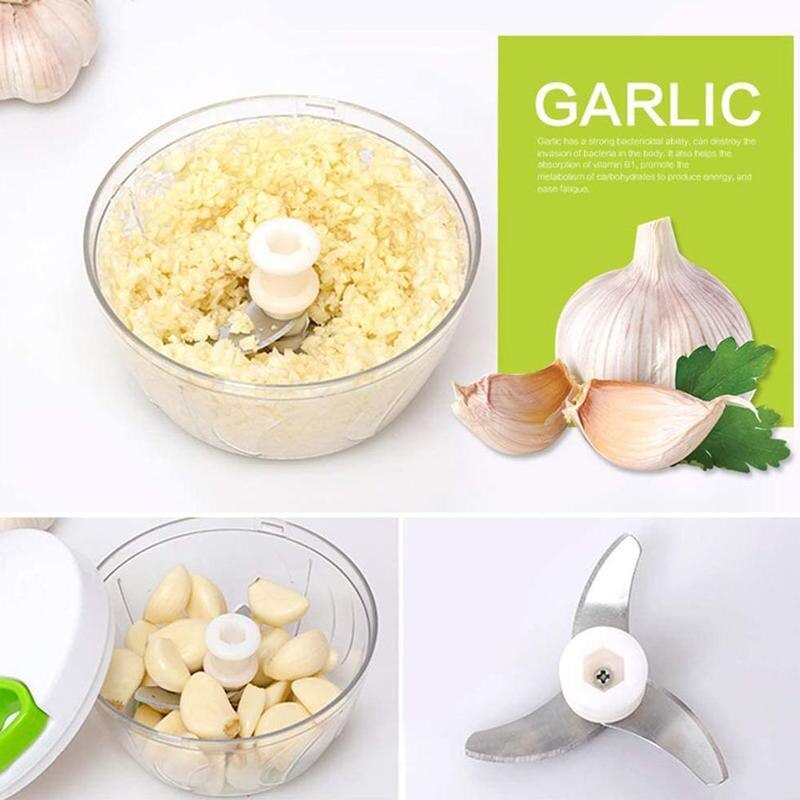Manual Fruit Vegetable Chopper Hand Twist Pull Food Cutter Shredder Nuts Cutter Grinder Onion Mincer Garlic Kitchen Accesso E9C4