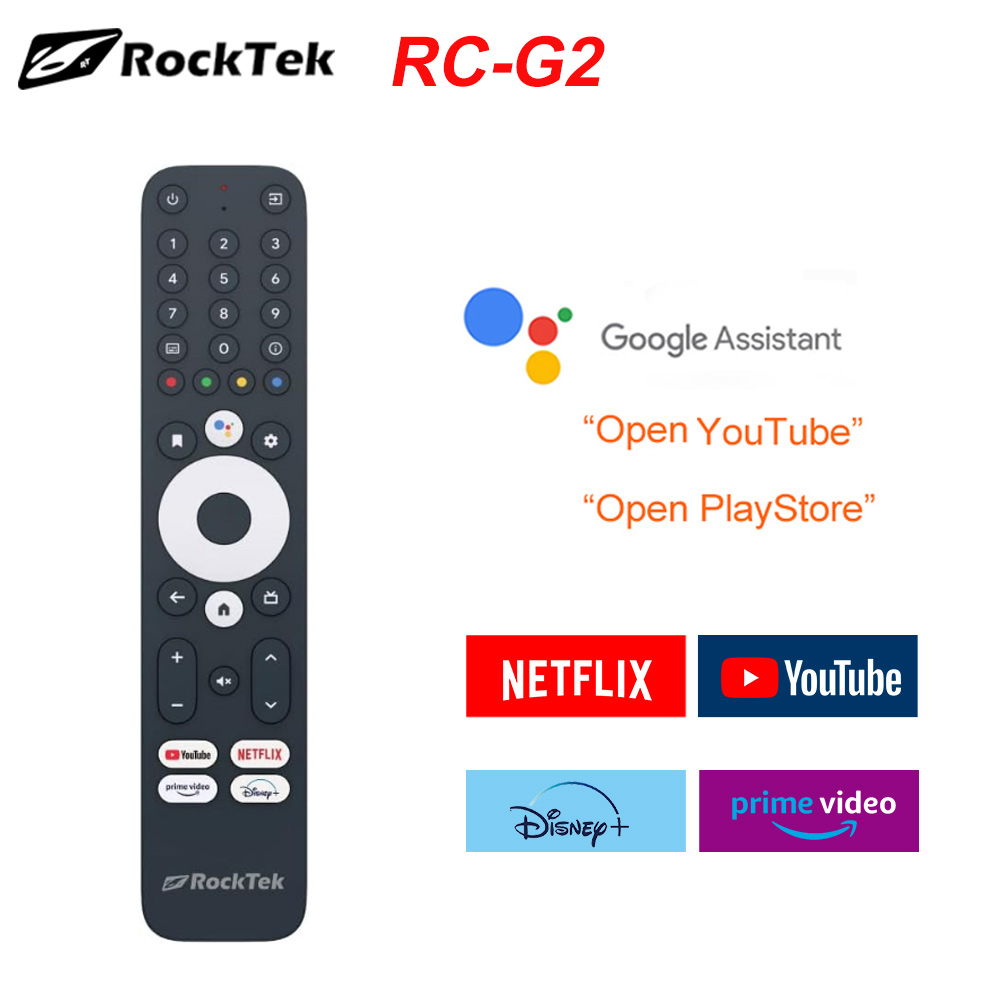 Rocktek bt röstfjärrkontroll ersättning för rocktek  g2 rtx -5000 google certificate tv box android tv box