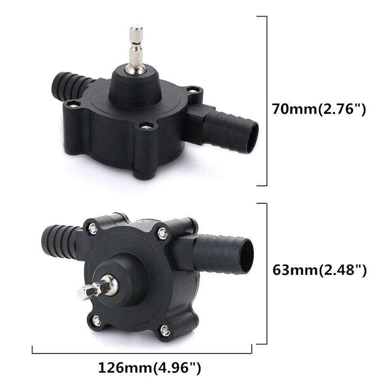 Portable Electric Drill Pump Self Priming Transfer Pumps Oil Fluid Water Pumps Electric Drill Driven Self-Priming Pump Tools