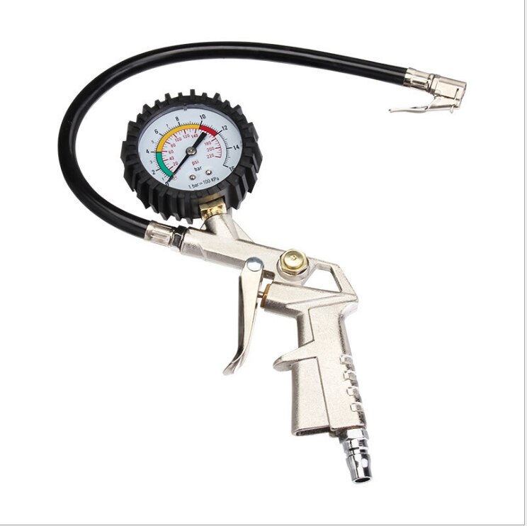 Universal Tire repair Lcd tool Tire Pressure Gauge Tire Inflating Gun With pressure gauge