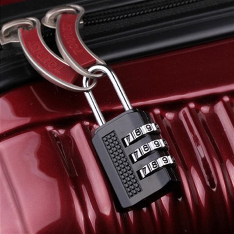 80*40*14mm Heavy Duty 4 Dial Digit Combination Lock Weatherproof Security Padlock Outdoor Gym Safely Code Lock Black Four Models
