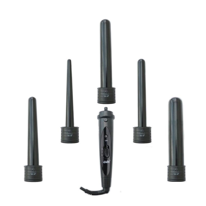 DoDo 5 In1 Hair Curlers Hair Styling Curling Iron Wand 3 Parts Clip Hair Iron Curler Set Curler Hair Styling Tool