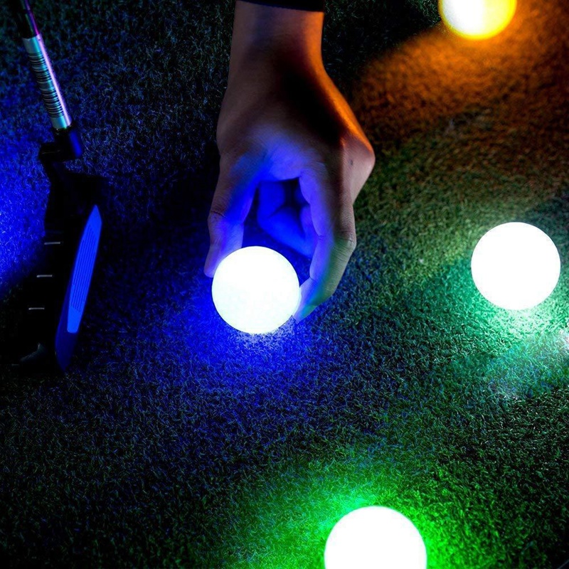 CRESTGOLF – balles de Golf Led, toujours lumineuses et durables pour jouer la nuit, 6 couleurs