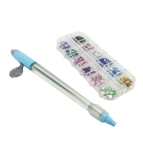 Multifuncional ponto de unha broca caneta manual ponto broca caneta strass pintura diamante ponto cruz ferramenta bordado: Bege