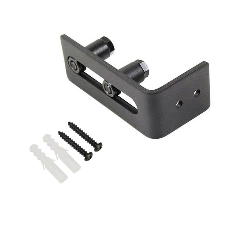 Carbon Steel Sliding Barn Door Wall Mount Bottom Adjustable Floor Guide Roller Locker Rail Mechanism Furniture Home Hardware