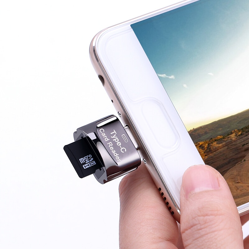 Biaze USB-C Card Reader 16G 32G 64G 128G 256G TF Card OTG Memory Card Adapter for Laptop Phones Type C Micro SD Card Reader C10