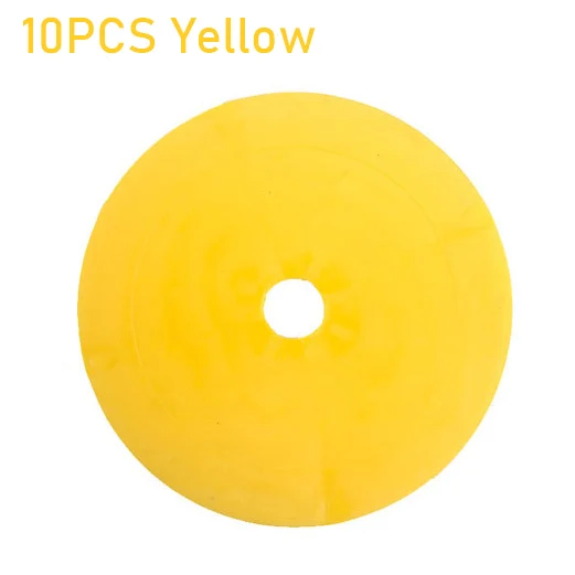 Disque marqueur de cônes plats de football, 10 pièces, marqueurs d'entraînement d'agilité de vitesse de sport de basket-ball, équipement d'entraînement Portable indéformable: Rouge