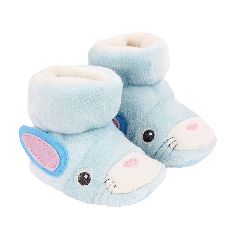 Cartoon Schattige Kleine Baby Snowboots Winter Warm Animal Laarsjes Soft Sole Anti-Slip Baby Prewalkers Katoen Laarzen Voor baby