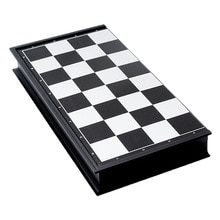 Portable Travel Magnetic Board Wooden Tournament Chess Set Plastic Pieces Kids