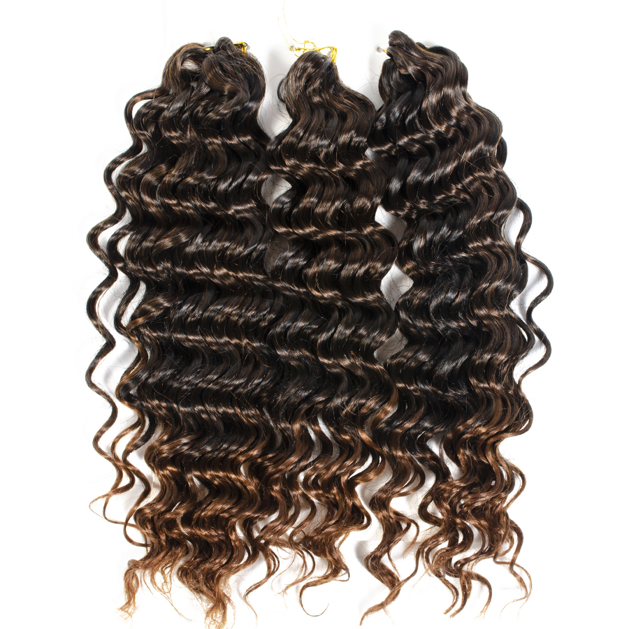 Extensiones de cabello rizado estilo africano, cabello sintético Afro rizado de ganchillo, rizos, trenzas, cabello trenzado: deep-1bT30