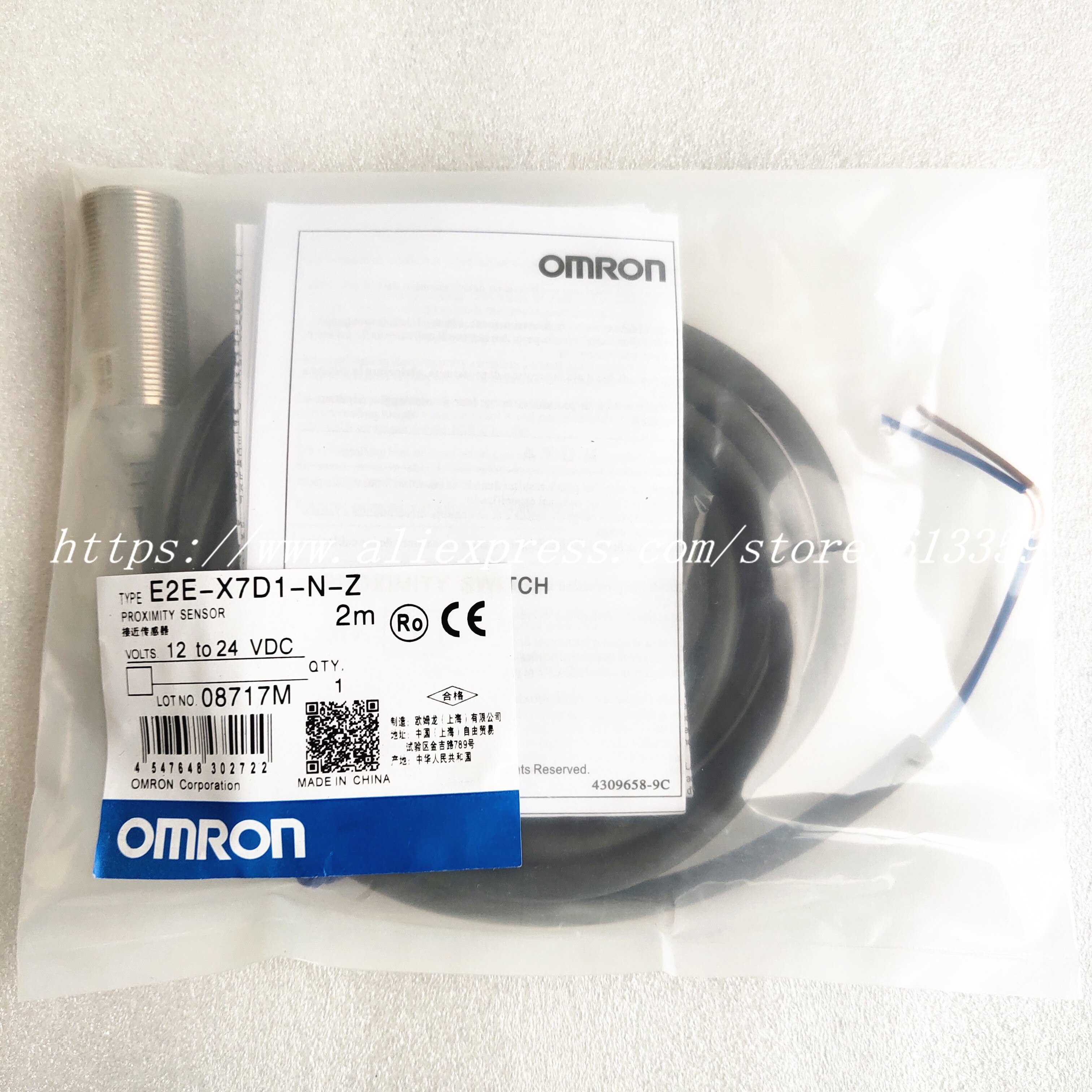 E2E-X2D1-N E2E-X3D1-N E2E-X7D1-N E2E-X14MD1/X8MD1-Z Omron Proximity Switch Sensor Warranty For One Year