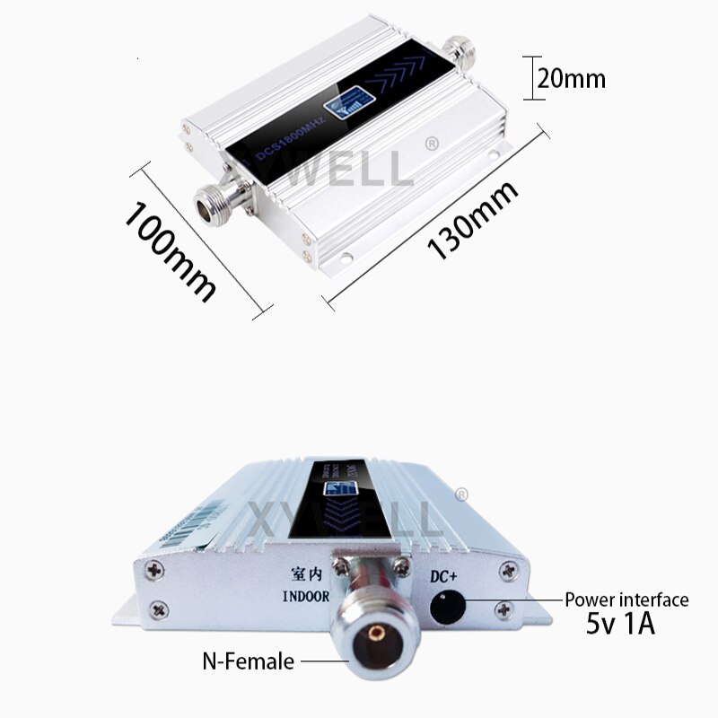 1800mhz celular celular amplificador 4g lte sinal móvel impulsionador repetidor gsm 1800 celular display lcd + 4g antena