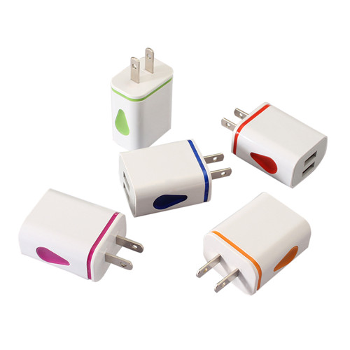 2.1A LED Dual USB Telefoon Oplader Adapter EU US Plug Snel Opladen Muur Travel AC Charger Adapter Voor iPhone 7 /7Plus: ons