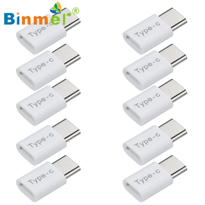 Binmer Free shiping 5PC USB-C Type-C To Micro USB Data Charging Adapter For Huawei P9 Sep 12