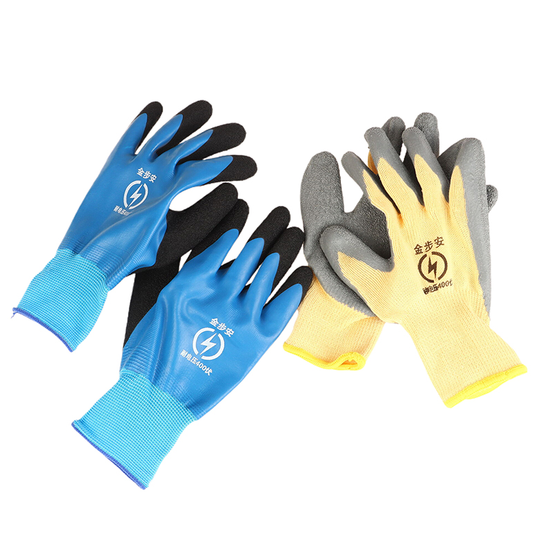 Guantes aislantes de goma para electricista, guante Industrial ultrafino de 400V/1000V para pantalla táctil, soporta voltaje, 1 par