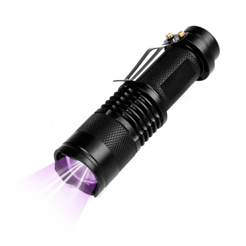 Lot De 6 Lampes Torche UV Ultra Violet 9 LED - Détection Taches, Scorpions Et Faux Billets