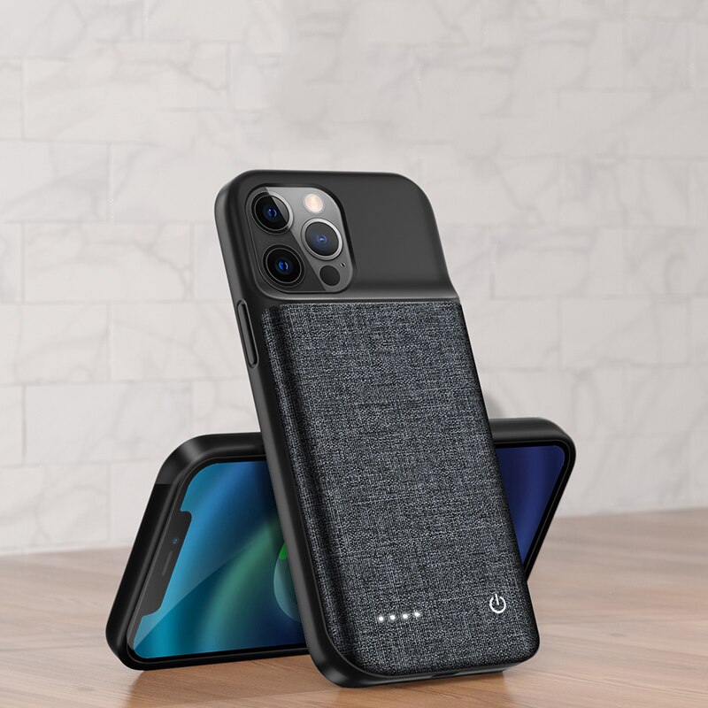 6800Mah Batterij Oplader Voor Iphone 11 12 Pro Max 12 Mini Opladen Case Voor Iphone X Xr Xs max Externe Draagbare Power Bank