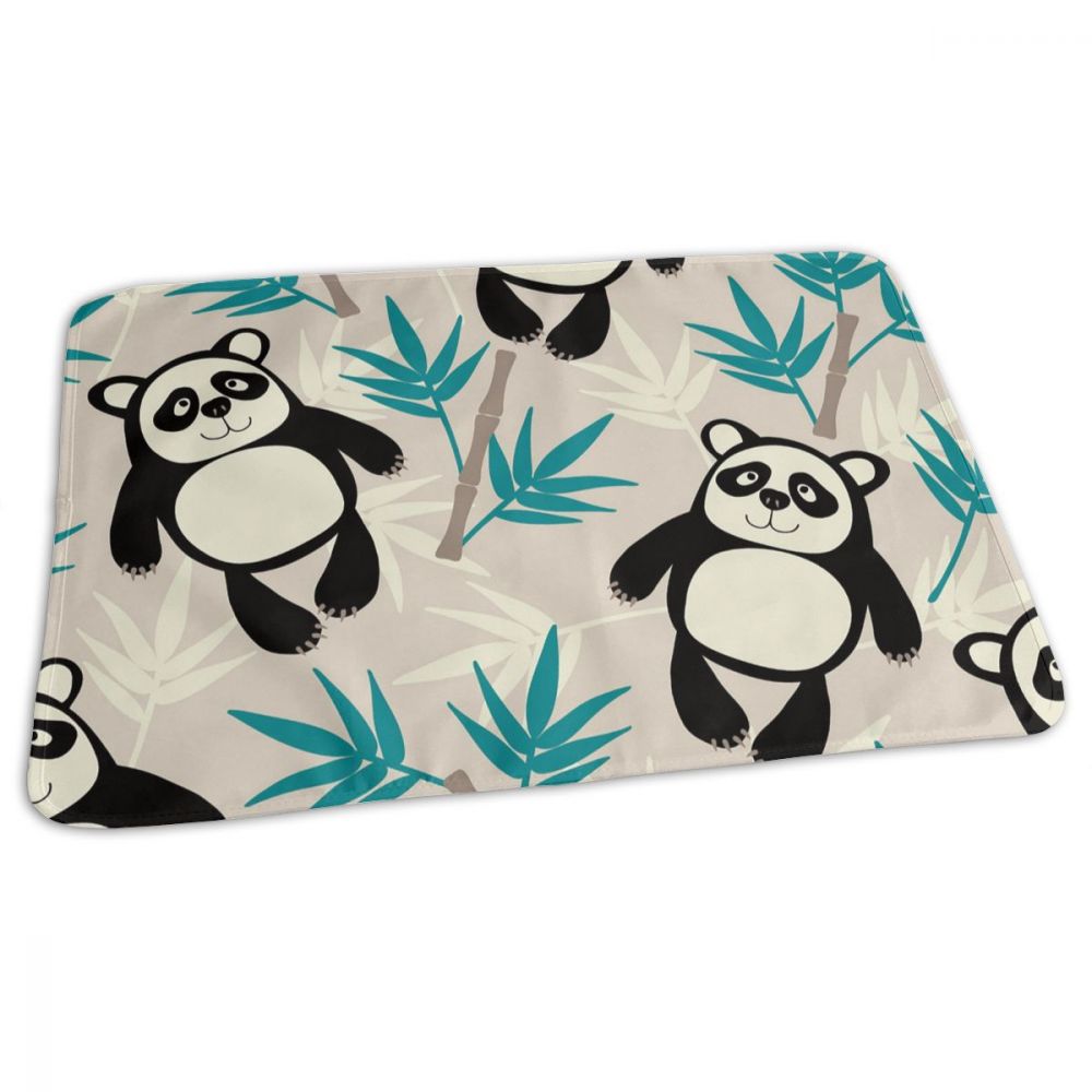 Baby waterdichte lakens urine matras kan worden hergebruikt baby beddengoed matras vervangende matras zwarte panda 50 x 70cm f103