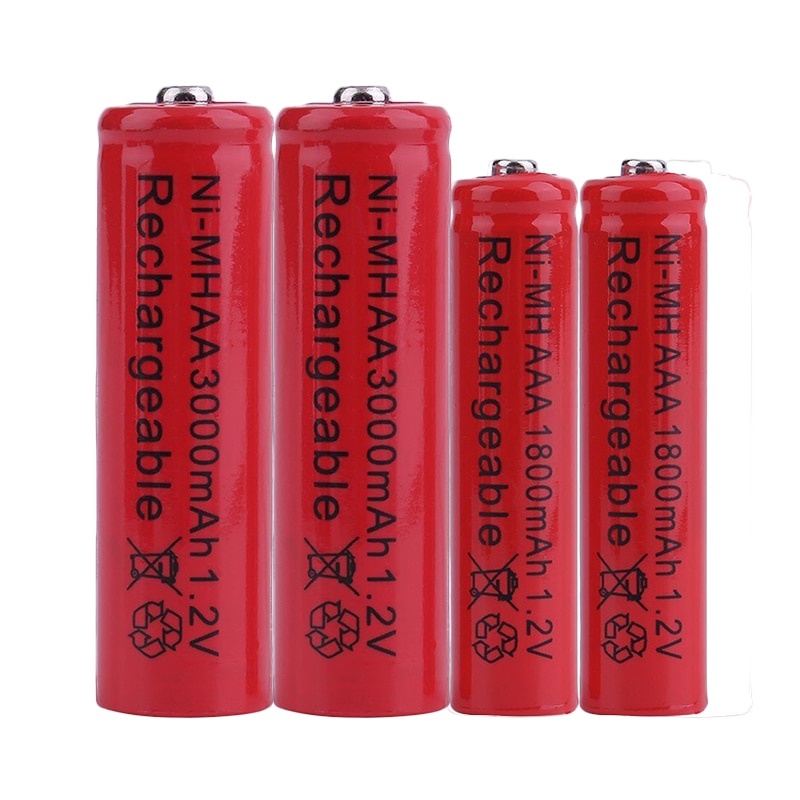 GTF 1.2 V 3000 mAh AA batterij Of 1800 mAh AAA 1.2 V Ni-Mh oplaadbare batterij voor Speelgoed afstandsbediening oplaadbare Batterijen