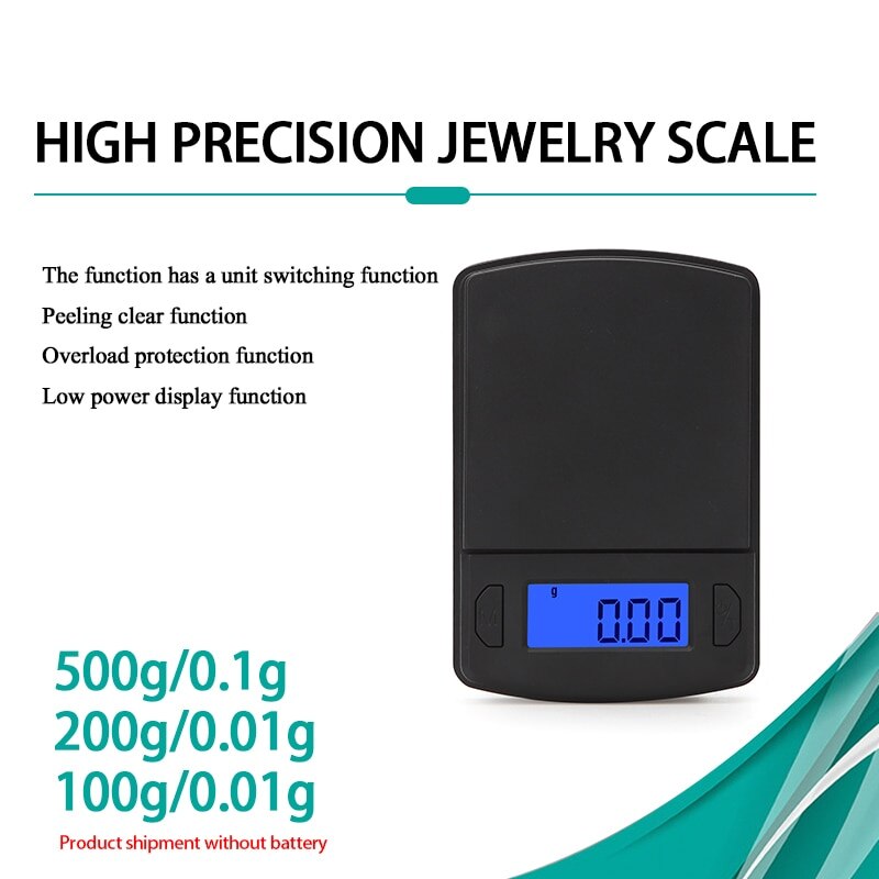 Mini High Precision Scale Plastic Pocket Scale for Jewelry handmade DIY lipstick powder carat lightweight Small LCD Scale