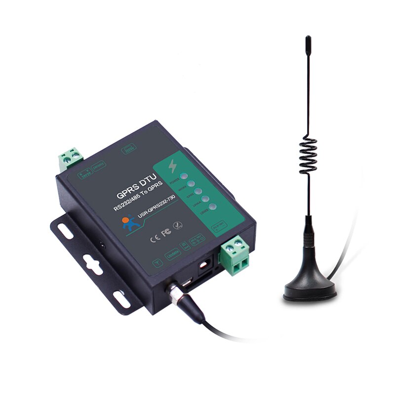 9-24V Industriële Cellulaire Draadloze RS232 RS485 Gsm Gprs Modem USR-GPRS232-730 Flow Control Cts/Rts