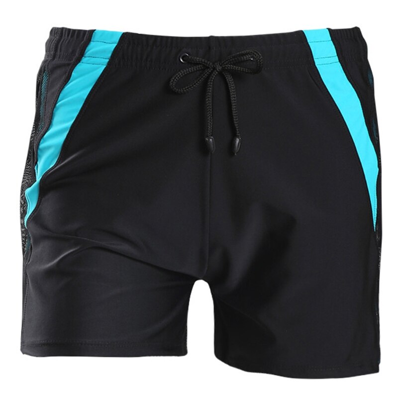 Herren schnelltrocknende badeshorts mit kontrastfarbe, lockerer passform, kordelzug: Ab