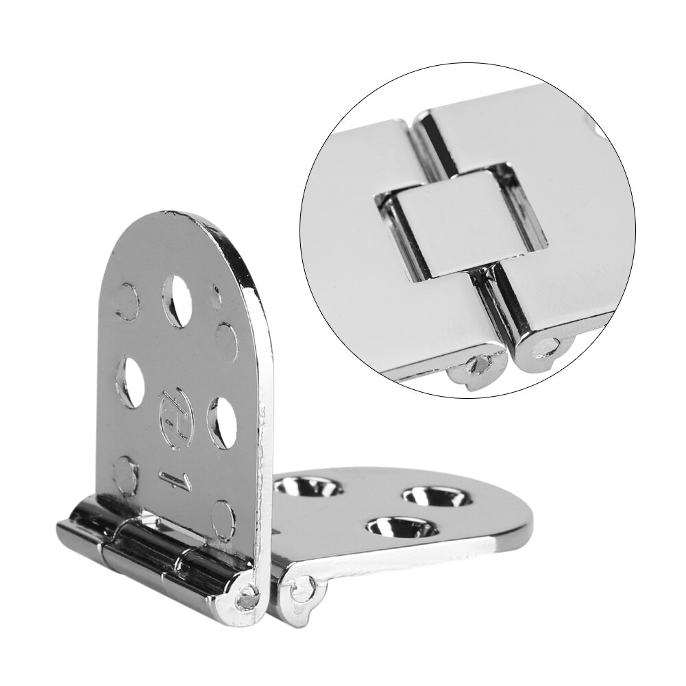 80 x 30mm zink legering rund kant symaskine foldebord møbler flip bakke hængsel sølv hængsler store dør hængsler