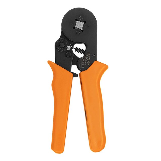 Zwinge Crimpen Werkzeug Bausatz-Zwinge Crimper Zange AWG 28-7 (0,08-10mm ²) w/ 1200 stücke Kabelhülsen crimpen Draht Enden Endgeräte: HSC8 6-4A Gelb