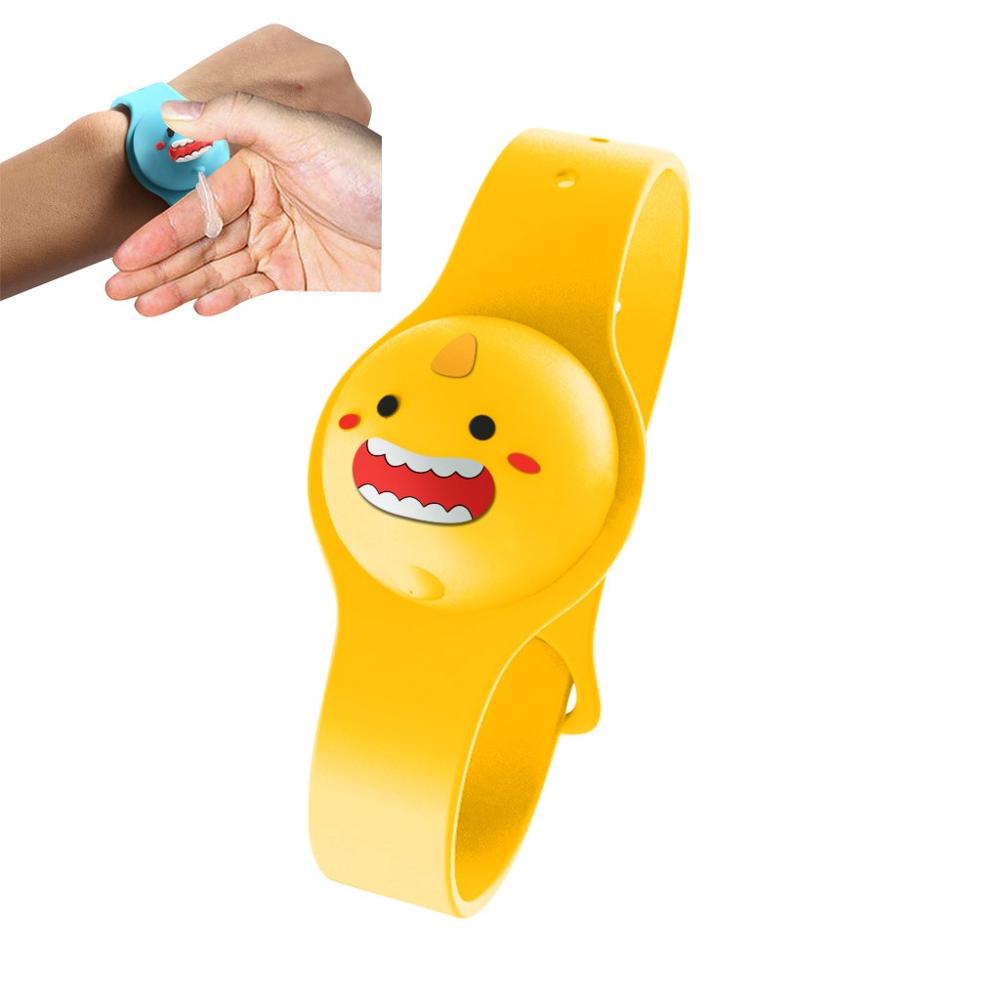 1/5PCS Dispensador Gel Hidroalcoholico Portatil Smile Liquid Wristband Dispenser Handwash Gel Sanitizing Bracciale Disinfettante