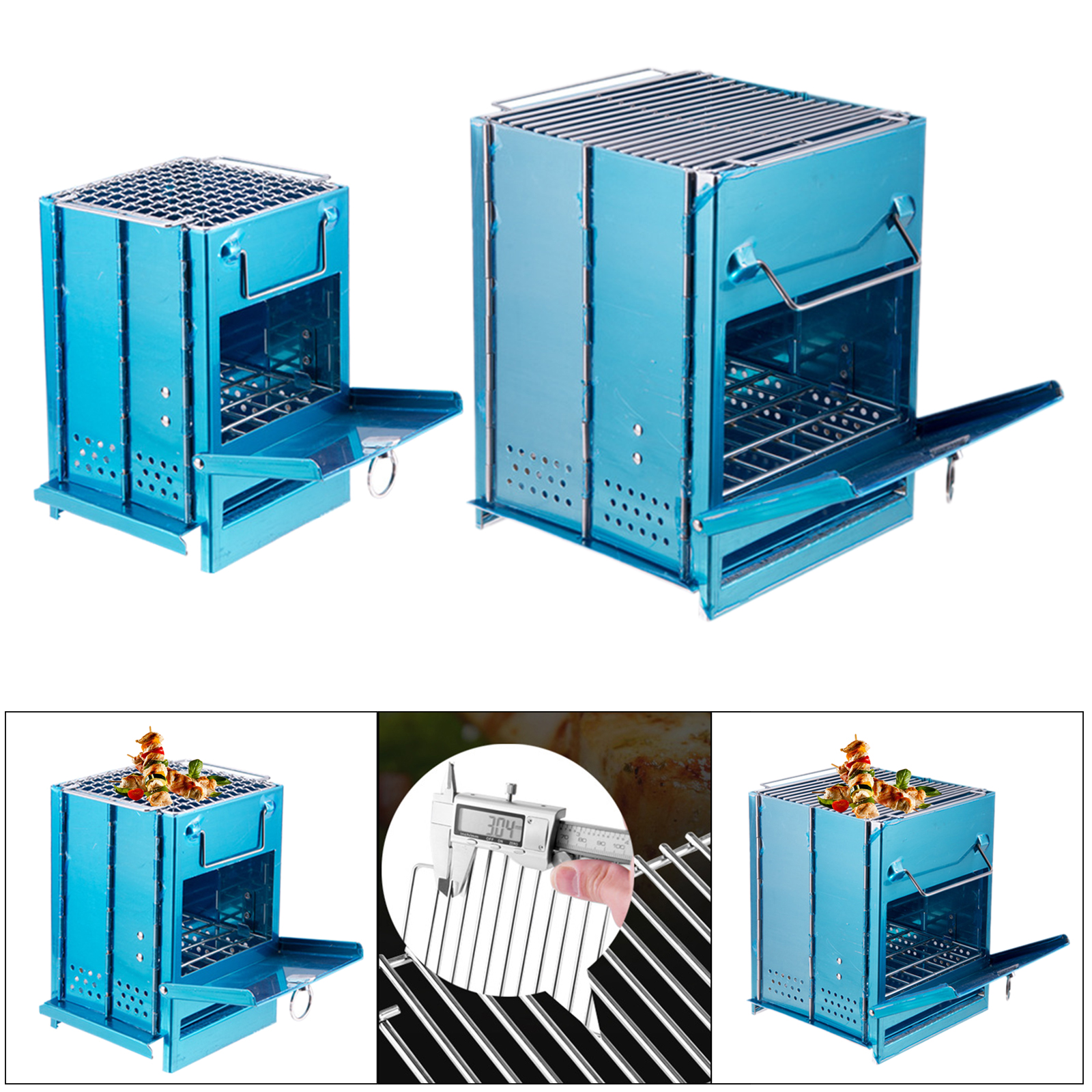 Backpacker Wood Burning Stove Outdoor Grill Charcoal Roast Burner Camping