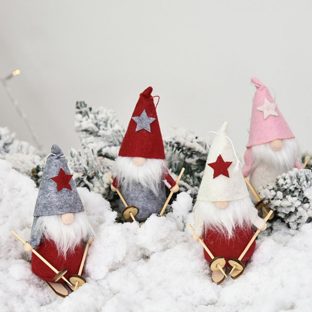 Leuke En Prachtige Bos Pop Ski Hanger Kerstboom Decoratie Pop Decoratie