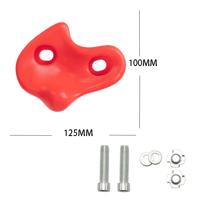 1PC Rock Climbing Holds for Kids, Adult Climbing Rock Wall Grips for Indoor and Outdoor Playground Play Set: Red