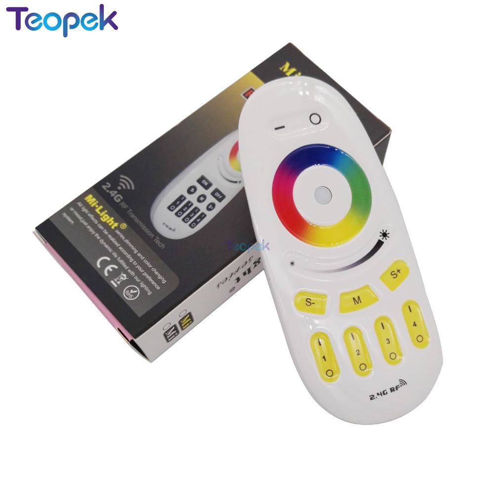 MiBoxer RGB LED Controller 12v 10a FUT037 + 2.4G Wireless 4-Zone RF Touch Remote FUT096 + WIFI Ibox2 For RGB Led Strip