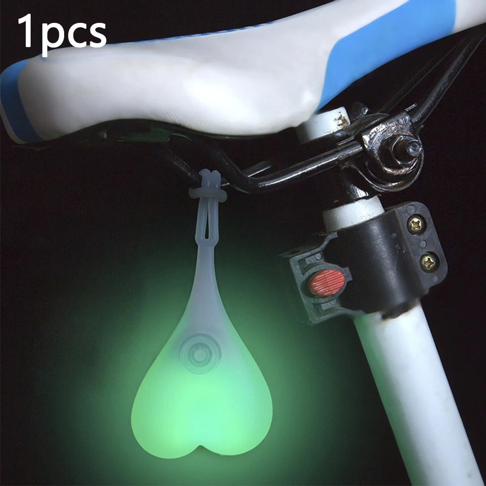 Cykelägglampa mountainbike natt ridning baklykta cykling utrustning cykeltillbehör varningslampa personlighet: Grön