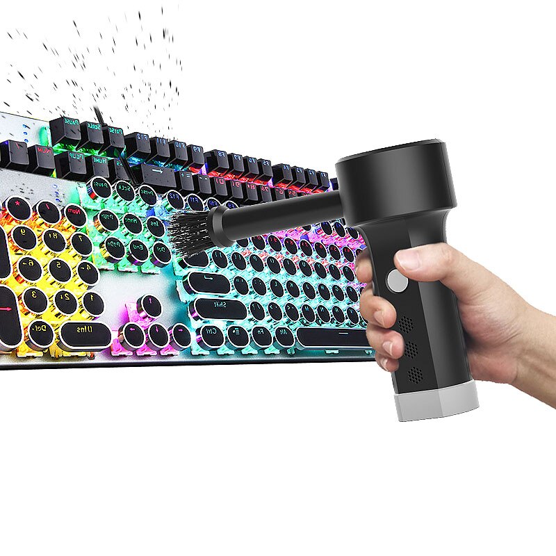 Keyboard Blower Electric Air Duster,Cleaning Vacuum for Computer,Compressed Air Blower Rechargeable Cleaner: TAD06WT