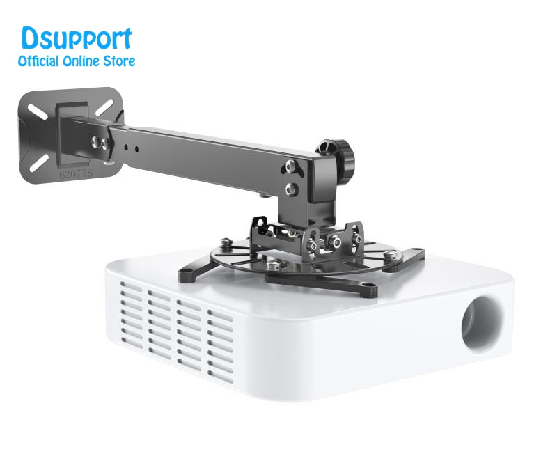 Wall ceiling dual use Mount Full Motion Retractable Universal Projector Hanger Bracket Loading 15 kgs